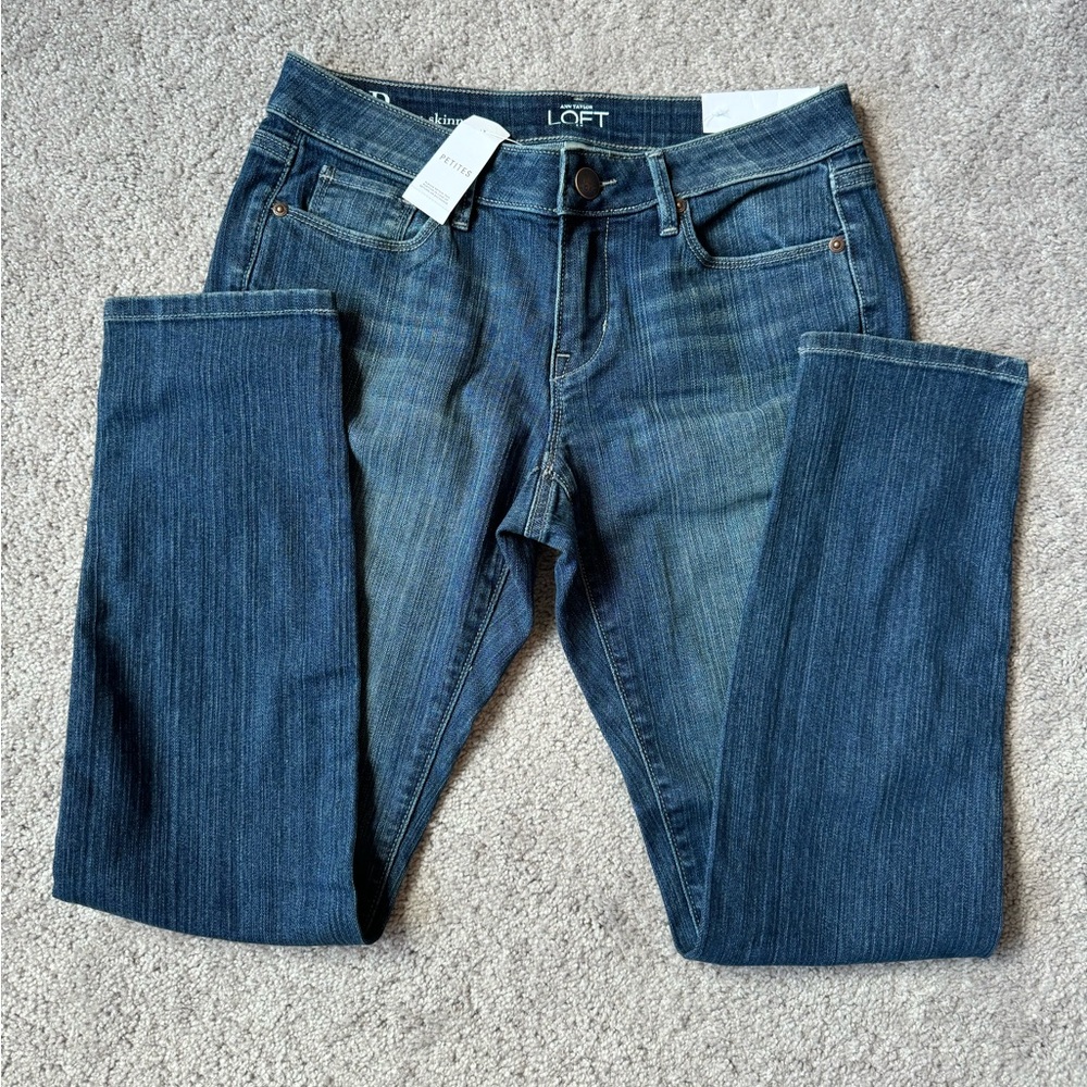 Ann Taylor Loft 2P Curvy Skinny Jeans